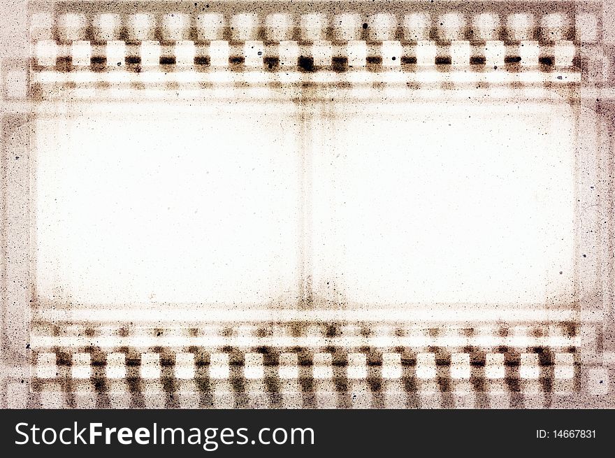 Designed grunge film background illustration