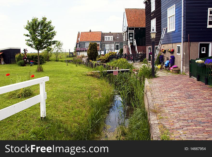 An old village and classical in the netherlands. An old village and classical in the netherlands