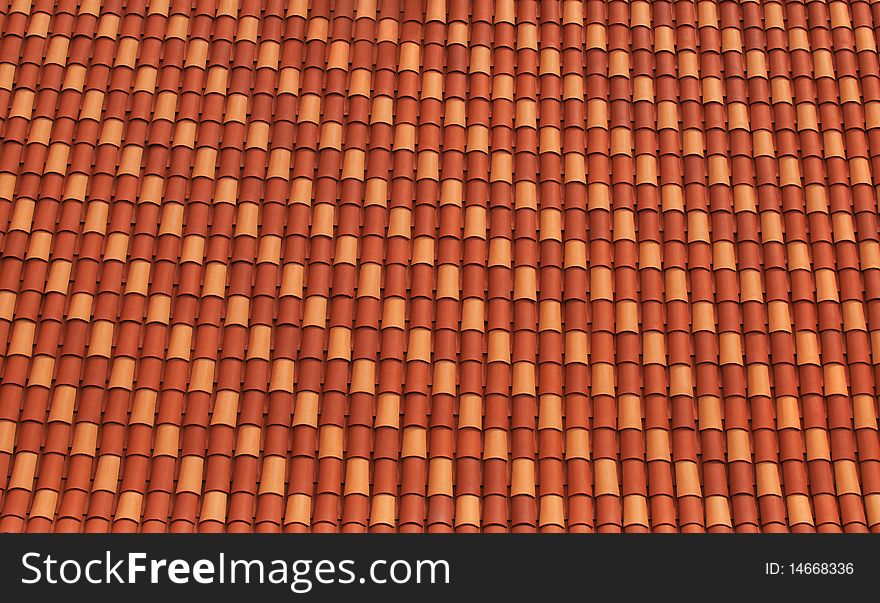 Orange roof tile in Dubrovnik. Orange roof tile in Dubrovnik