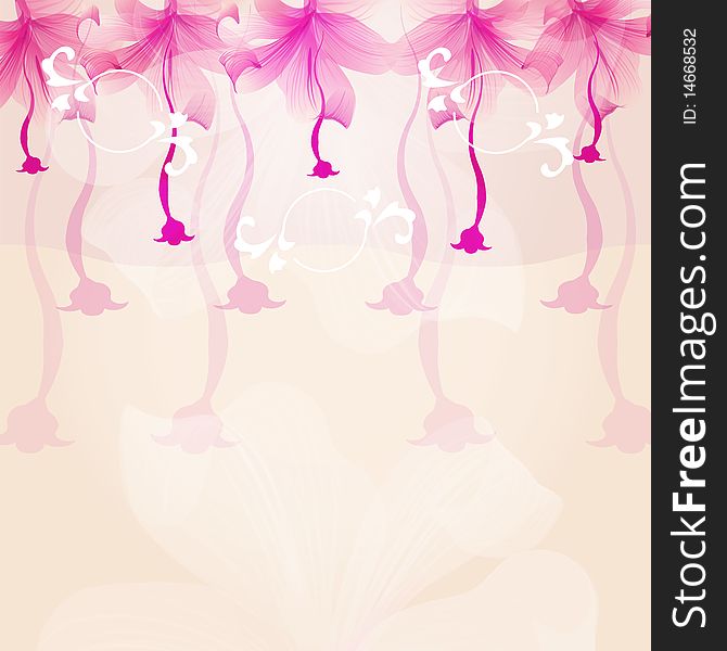 Pink flowers background You can use on wedding card. Pink flowers background You can use on wedding card