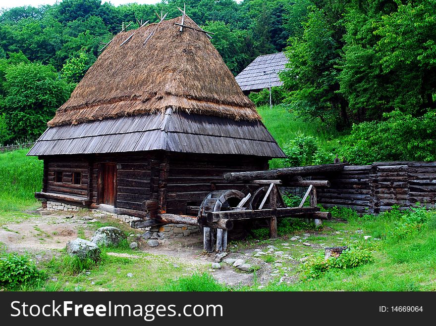 Old wooden house in a forest. Old wooden house in a forest