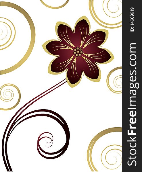 abstract floral background with place for your text. abstract floral background with place for your text