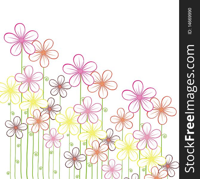 Abstract  Floral Background