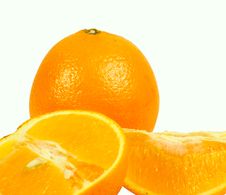 Orange And Orange Segments Royalty Free Stock Photo Orange And Orange Segments Royalty Free Stock Photo