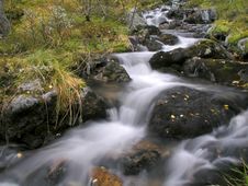 Beautiful Mountain Stream Stock Photo