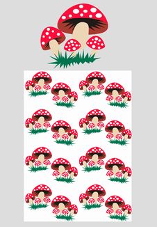 Mushroom Pattern Seamless Royalty Free Stock Photo Mushroom Pattern Seamless Royalty Free Stock Photo