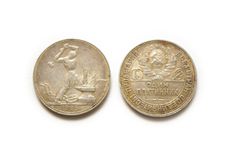 Silver Coin Stock Photography