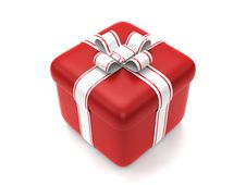 Red Gift Box Royalty Free Stock Photos Red Gift Box Royalty Free Stock Photos