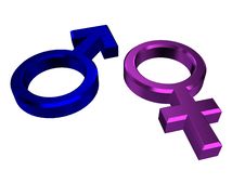Male And Female Symbols Royalty Free Stock Images