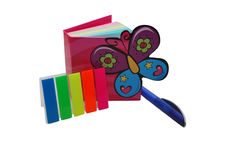 Color Bookmarks And Book Stock Photos Color Bookmarks And Book Stock Photos