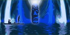 Traditional Fishermen In Mystery Tiki Cave Stock Photo Traditional Fishermen In Mystery Tiki Cave Stock Photo
