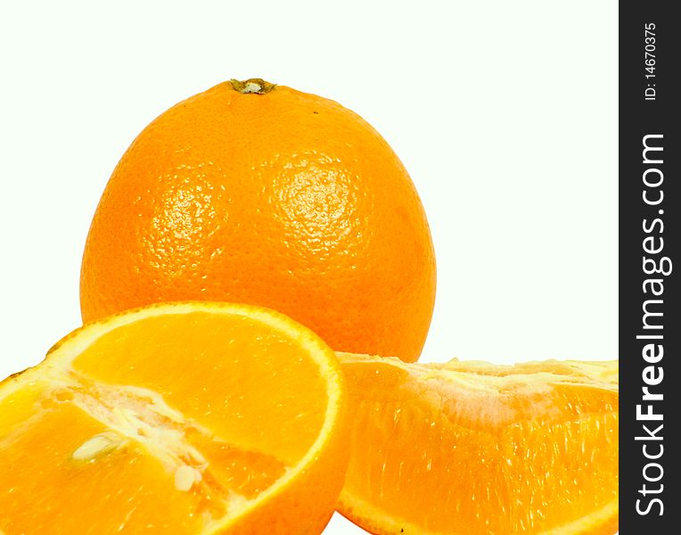 Orange and orange segments