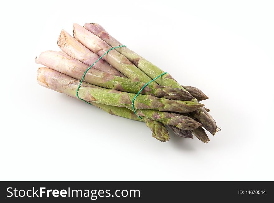 Asparagus isolated on white background