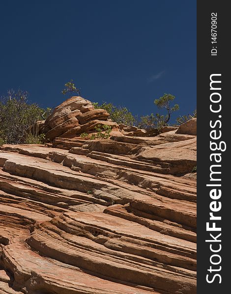 Beautiful Rocks At The Base Of A Cliff In Indian Creek Utah Near Canyonlands National Park