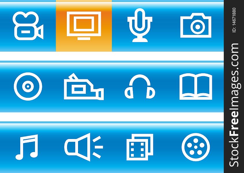 Media - Vector Icons Set