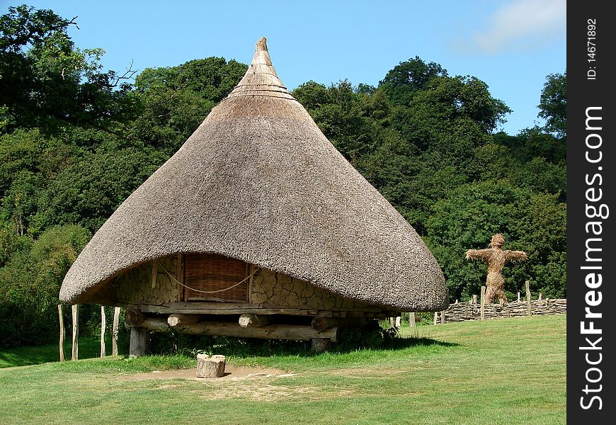 Iron age village reconstruction