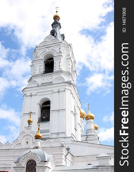 Orthodox church against the sky