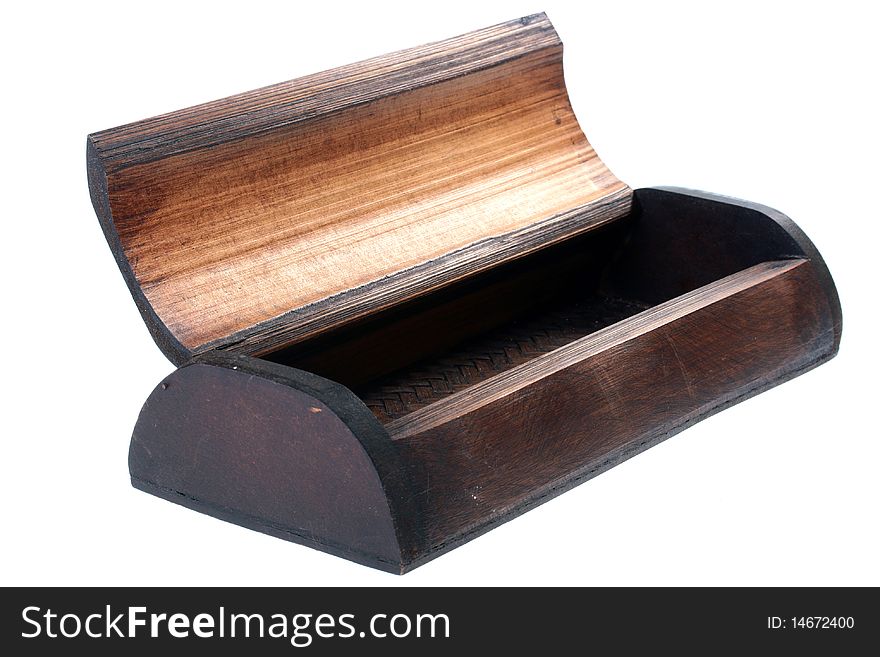 Wooden ancient casket for storage of small subjects.