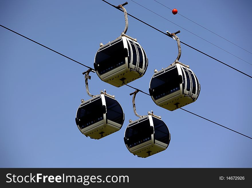 Cable car at dubai (gondola lift) creek park