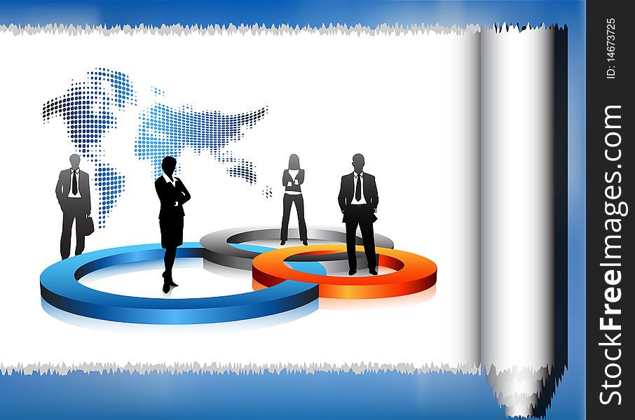 Illustration of business team.Very useful business concept. Illustration of business team.Very useful business concept