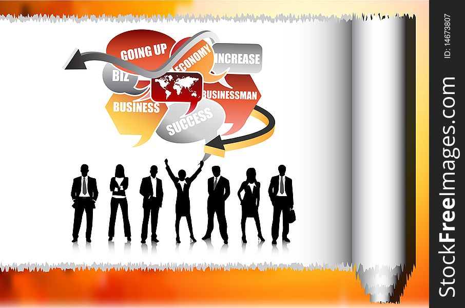 Illustration of business team.Very useful business concept. Illustration of business team.Very useful business concept