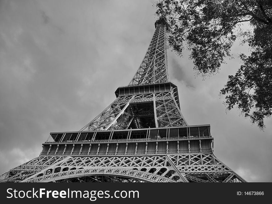 Tour Eiffel Bottom-Up in Paris, France. Tour Eiffel Bottom-Up in Paris, France