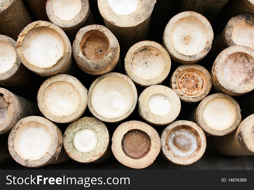 Bunch of bamboo sticks background