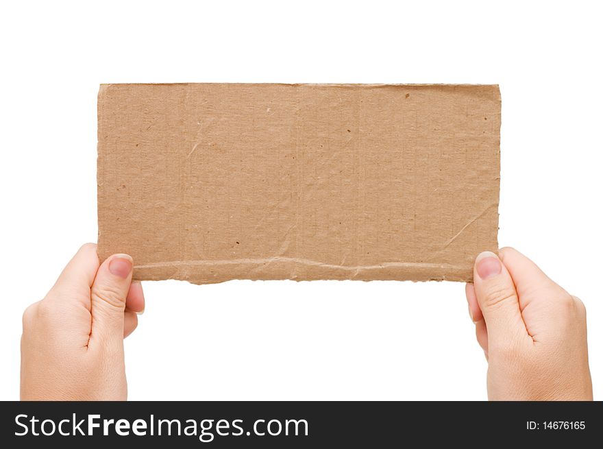 The Cardboard Tablet In A Hand