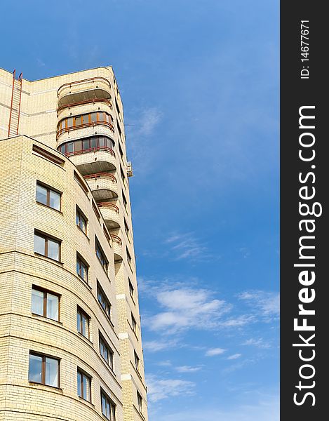 This photo shows a house on the skyline