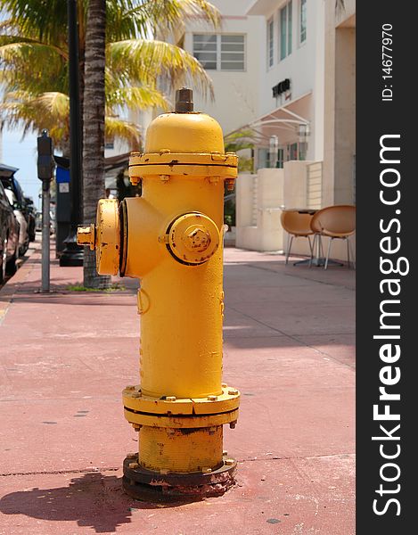 Fire hydrant on ocean drive
