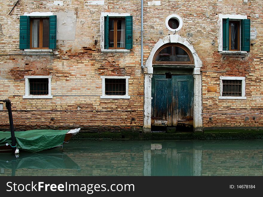 A old building in Venice. A old building in Venice.