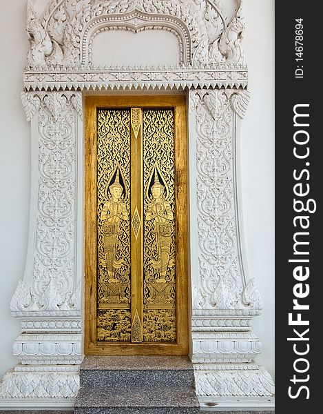 Thai Art On Door