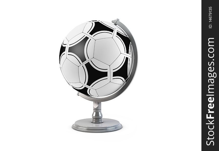 Soccer Globe (with Clipping Path)