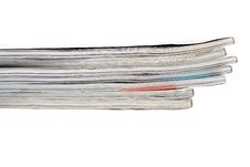 Stack Of Magazines Royalty Free Stock Images Stack Of Magazines Royalty Free Stock Images