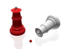 Chess Pieces - Winner Vs Looser Royalty Free Stock Photo Chess Pieces - Winner Vs Looser Royalty Free Stock Photo