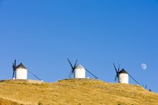 Windmills In Consuegra Royalty Free Stock Photo