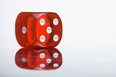 Red Dice Royalty Free Stock Photos