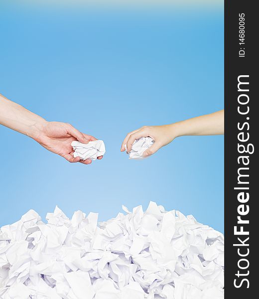 Hands With Papers