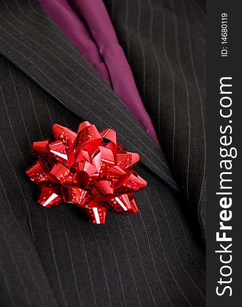 Business Suits With Ribbon
