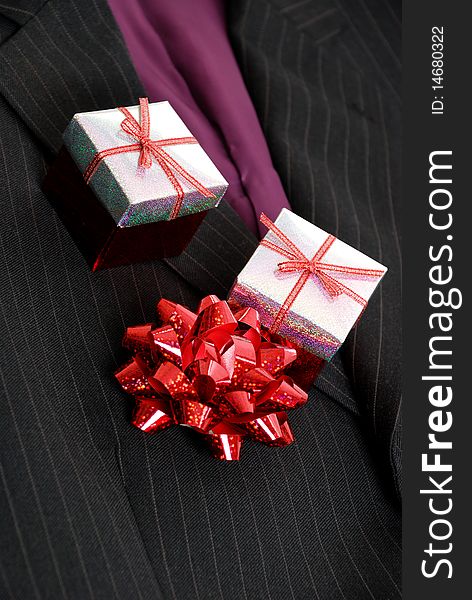 Business Suits With Ribbon