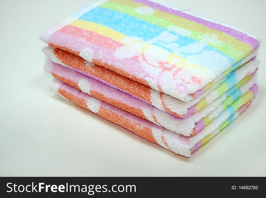 Beautiful Towels on a white background. Beautiful Towels on a white background