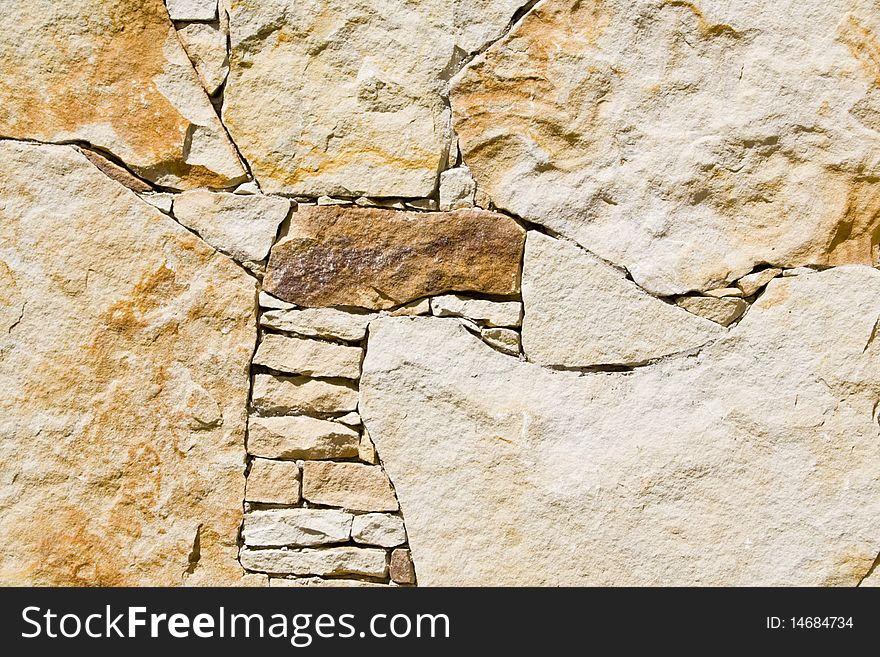 Stone wall pattern natural surface