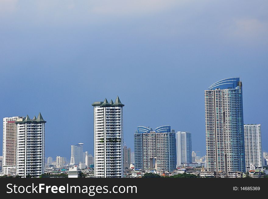 High Building in the big city, Bangkok in Thailand