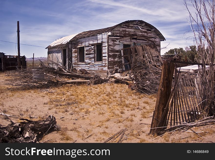This is a picture of an abandoned shack from Kelso, California, a ghost town within the Mojave National Preserve. This is a picture of an abandoned shack from Kelso, California, a ghost town within the Mojave National Preserve