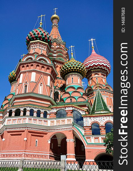 Pokrovskiy cathedral on Red Square. Moscow. Russia. Pokrovskiy cathedral on Red Square. Moscow. Russia.