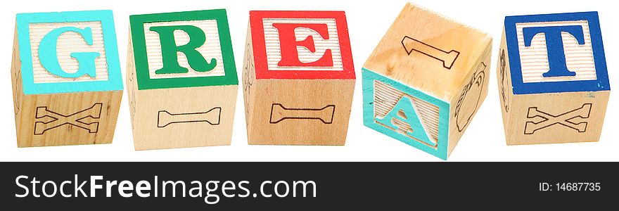 Alphabet Blocks GREAT