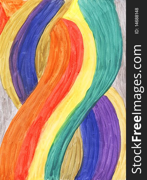 Watercolors Plait Background