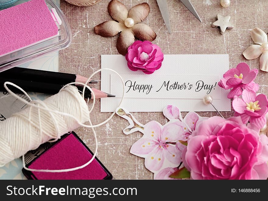 Happy mothers day paper background. Happy mothers day paper background