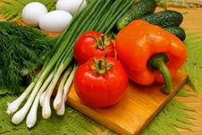 Appetizing Light Vegetables Snack Stock Image