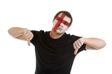Thumbs Down With English Flag Royalty Free Stock Photos Thumbs Down With English Flag Royalty Free Stock Photos